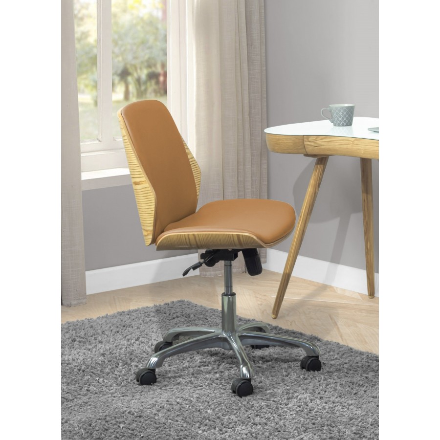 Curve Universal Faux Leather Seat Office Chair